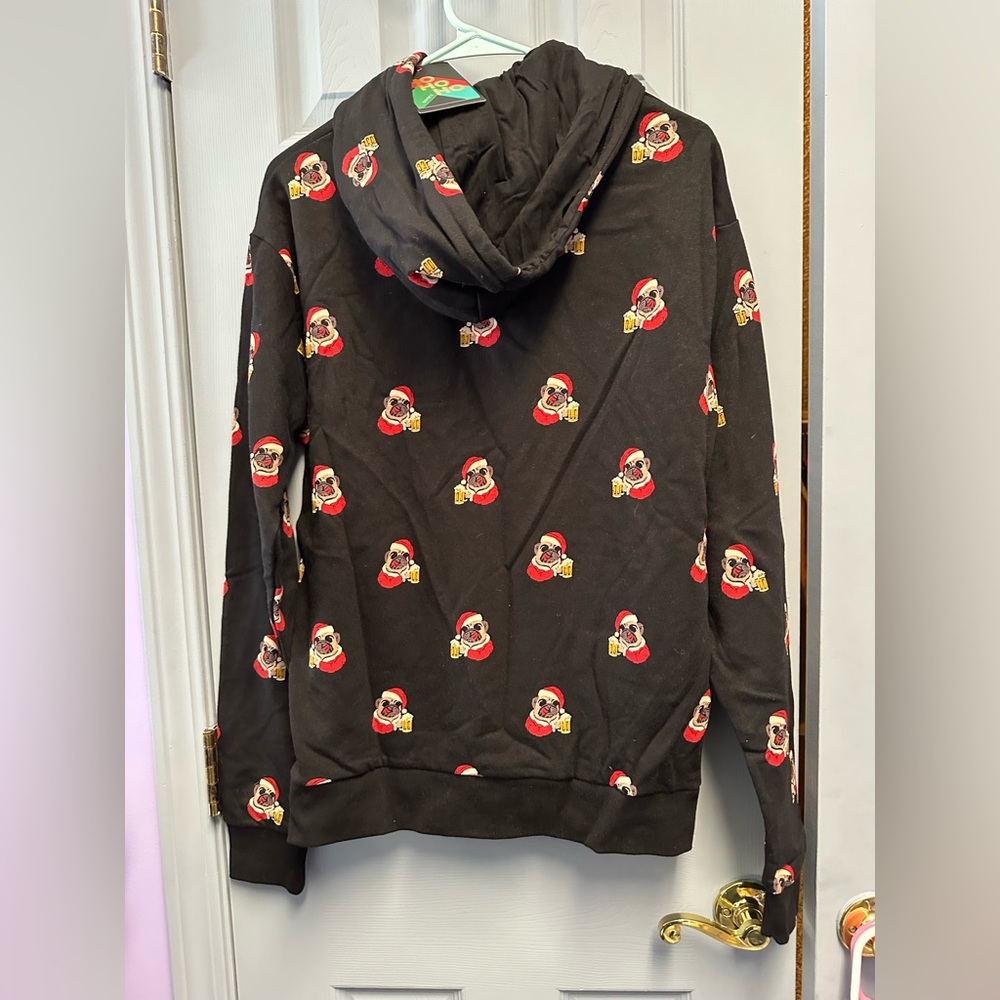 Denim & Flower Festive Black and Red Sweater - Picture 4 of 5